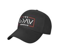 FWJZDSP Dio è più Grande degli Alti e Bassi, Croce Cristiana Gesù 2024, Cappello Divertente da Camionista, Regali per Uomo e Donna, Berretto da Baseball