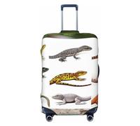 FWJZDSP Diversi tipi di coprivaligie Lizard, coprivaligie da viaggio elastici, lavabili, antigraffio, per bambini e adulti, adatti a bagagli da 18-32 pollici