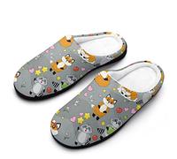 FWJZDSP È nelle mie pantofole da uomo in memory foam con bandiera peruviana, leggere e comode, in cotone, per interni ed esterni.