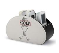 FWJZDSP Eat Sleep Golf Repeat Portatelecomando Scatola portaoggetti con 5 scomparti per cosmetici e articoli per ufficio