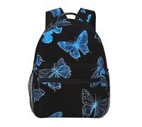 FWJZDSP Elegante zaino con farfalle colorate da sogno per uomo/donna, ideale per la corsa e l'ufficio.