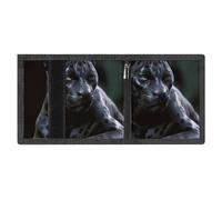 FWJZDSP Grazioso portafoglio a tre ante con per uomo e donna, sottile, con protezione RFID, 8 scomparti per carte, 1 scomparto per banconote e 1 finestra per documenti, portafogli tascabili, tasca c