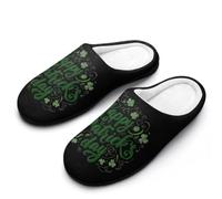 FWJZDSP Happy St And Patrick Day Pantofole da uomo per interni in cotone pantofole morbide leggere camera da letto