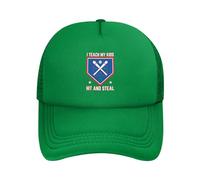FWJZDSP Insegno ai Miei Figli a Colpire e rubare, Berretto da Baseball da Uomo e da Donna, Regalo per papà, Cappello da Camionista Regolabile
