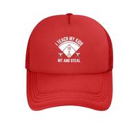 FWJZDSP Insegno ai Miei Figli a Colpire e rubare, Berretto da Baseball da Uomo e da Donna, Regalo per papà, Cappello da Camionista Regolabile