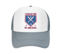 FWJZDSP Insegno ai Miei Figli a Colpire e rubare, Cappello da Baseball Regolabile da Uomo e da Donna, Regalo per papà