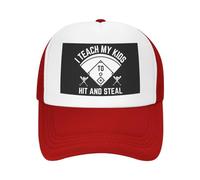 FWJZDSP Insegno ai Miei Figli a Colpire e rubare, Cappello da Baseball Regolabile da Uomo e da Donna, Regalo per papà