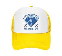 FWJZDSP Insegno ai Miei Figli a Colpire e rubare, Cappello da Baseball Regolabile da Uomo e da Donna, Regalo per papà