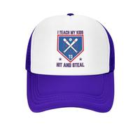 FWJZDSP Insegno ai Miei Figli a Colpire e rubare, Cappello da Baseball Regolabile da Uomo e da Donna, Regalo per papà