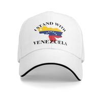 FWJZDSP Io STO con Il Venezuela Cappello Supporto Venezuela Cappello da Baseball Cappello da Camionista da papà