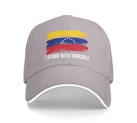 FWJZDSP Io STO con Il Venezuela Cappello Supporto Venezuela Cappello da Baseball Cappello da Camionista da papà