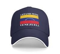 FWJZDSP Io STO con Il Venezuela Cappello Supporto Venezuela Cappello da Baseball Cappello da Camionista da papà