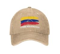FWJZDSP Io STO con Il Venezuela Cappello Supporto Venezuela Cappello da Camionista Uomo Donna Berretto da Baseball