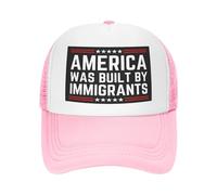 FWJZDSP l'America è Stata costruita dagli immigrati. Cappello a Rete. Sostieni i Diritti dei Rifugiati. Cappello da Baseball. Cappello da Camionista.