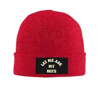 FWJZDSP Lasciami Chiedere a mia Moglie Berretto Invernale in Maglia