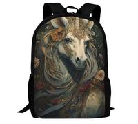 FWJZDSP Mappa Tarocchi Spirituali Borse Leggere Zaini per Laptop Grande Zaino da 17 Pollici con Animali Zaino da Giorno