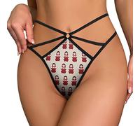 FWJZDSP Matrioska Bambola Biancheria Intima da Donna con Spalline Sexy T-Back G-String No Show Perizoma Taglio Mesh Perizoma Mutandine