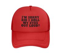 FWJZDSP Mi Dispiace, Ho alzato Gli Occhi al Cielo? Cappello da Baseball Nero con Motivo a Rete Rumoroso