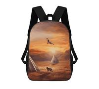 FWJZDSP Native American Tribes - Zaino da viaggio per computer portatile da 17 pollici, con scomparto per laptop, zaino leggero per borsa a tracolla da viaggio con tasche laterali e cerniera, cinghie