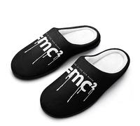 FWJZDSP Nerd è la nuova formula matematica nera, pantofole da uomo in memory foam, leggere e comode, in cotone, per interni ed esterni