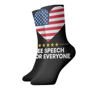 FWJZDSP No Censorship Free Speech - Calzini caldi spessi 30,5 cm, traspiranti e traspiranti, unisex