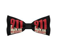 FWJZDSP Non dimenticheremo mai l'11 settembre. Papillon da uomo regolabile pre-annodato, accessorio per camicia e abito per matrimoni e feste.