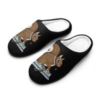 FWJZDSP Pantofole da uomo in memory foam, comode e leggere, in cotone, per interni ed esterni, con rondini colorate