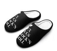 FWJZDSP Pantofole da uomo in memory foam comode e leggere, modello Sex Pugs and Rock'n Roll, per interni ed esterni