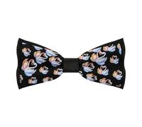 FWJZDSP Papillon colorati a forma di cigno per uomo, pre-annodati, regolabili, per matrimoni, feste aziendali