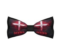 FWJZDSP Papillon da uomo Evil by Birth, regolabile, pre-annodato, accessorio per camicia e abito da cerimonia, ideale per matrimoni e feste.