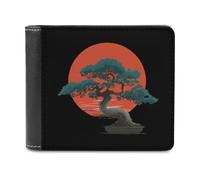 FWJZDSP Portafoglio sottile Bonsai1 And Tree Novelty, tasca frontale, portafogli bifold con porta carte di credito e porta documenti