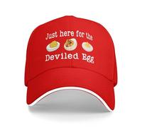 FWJZDSP Proprio Qui per Il Cappello The Deviled Eggs con Divertente Berretto da Baseball del Ringraziamento