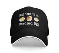 FWJZDSP Proprio Qui per Il Cappello The Deviled Eggs con Divertente Berretto da Baseball del Ringraziamento