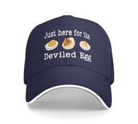 FWJZDSP Proprio Qui per Il Cappello The Deviled Eggs con Divertente Berretto da Baseball del Ringraziamento