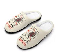 FWJZDSP Queen of Books Pantofole da uomo, in cotone, morbide, leggere, per camera da letto