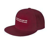 FWJZDSP Quindi Mi stai dicendo Che Un Berretto da Baseball con Visiera Piatta Shrimp Fried This Rice è Un Cappello da Camionista ClassicHat da Uomo, Nero