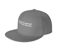 FWJZDSP Quindi Mi stai dicendo Che Un Berretto da Baseball con Visiera Piatta Shrimp Fried This Rice è Un Cappello da Camionista ClassicHat da Uomo, Nero