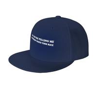 FWJZDSP Quindi Mi stai dicendo Che Un Berretto da Baseball con Visiera Piatta Shrimp Fried This Rice è Un Cappello da Camionista ClassicHat da Uomo, Nero