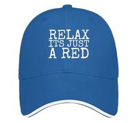 FWJZDSP Rilassati, è Solo Un Cappello Rosso da Uomo, Berretto Vintage in Rete per L'Estate