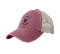 FWJZDSP Salva Una Mucca, Mangia i ricchi, Cappelli Divertenti da papà per Uomo e Donna, Cappello da Cowboy in Rete, Berretto da Baseball in Cotone Regolabile, Nero