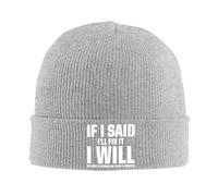 FWJZDSP Se dicessi Che Lo riparerei, Lo farei. Non c'è Bisogno di Un Berretto da Uomo, Un Cappello Invernale da Donna, Un Berretto a Tesa Larga, Nero.