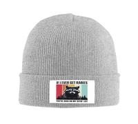 FWJZDSP Se mai dovessi ammalarmi di Rabbia, saresti in Cima alla mia Lista dei Desideri. Berretto Lavorato a Maglia per Uomo e Donna.