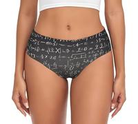 FWJZDSP Slip da Donna con Stampa Matematica Scolastica, Biancheria Intima Elastica di Alta qualità per Un Comfort Che Dura Tutto Il Giorno