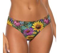 FWJZDSP Slip da Donna Elasticizzati con Farfalle, libellule e Motivi Floreali, Morbidi e Traspiranti, Perfetti Come Bikini.
