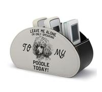 FWJZDSP Solo Talk to Poodles Supporto per telecomando Scatola portaoggetti per controller multimediali con 5 scomparti per cosmetici e articoli per ufficio