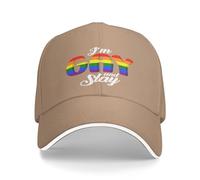 FWJZDSP Sono Gay e spaccone Cappello Lgtbq Gay Pride Berretto da Baseball per Uomo Donna Cappelli da Camionista Cappellino Divertente
