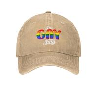 FWJZDSP Sono Gay e spaccone Cappello Lgtbq Gay Pride Cappello da Camionista Berretto da Baseball Uomo Donna