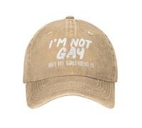 FWJZDSP Sono Gay ma la mia Ragazza è Un Cappello da Camionista LGBTQ Gay Pride, Berretto da Baseball per Uomo e Donna