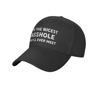 FWJZDSP Sono Il più Simpatico Stronzo Che incontrerai mai, Berretto da Camionista Unisex, Regolabile, Sportivo, da Pesca, da Baseball