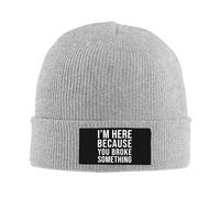 FWJZDSP Sono Qui perché Hai Qualcosa di Divertente, Berretto da Uomo, Berretto da Donna, Berretto da Notte, Berretto da Notte Nero